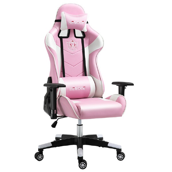 Hot Sale China Factory Direct Pink Adult Ergonomic Race Chair with Adjustable Armrest