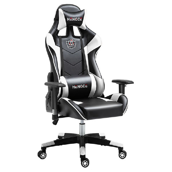 OEM ODM Modern Fast Delivery Ergonomic Game Computer Chair with Removable Head Rest Lumbar Cushion