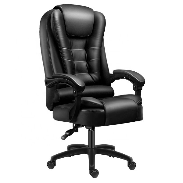 High-Back Simple Executive Office Chair Massage Chair Footrest