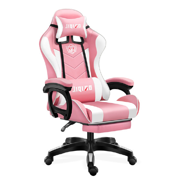 Cheap Price Pink Silla Gamer Can be Customized Massage RGB PU Leather With Speakers And Footrest