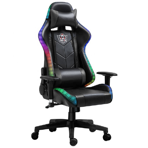 Swiveling Video Computer E-sports Seat Game Racing RGB Chair For Gamer