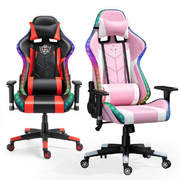 New Style Colorful Reclining RGB Rocker Gaming Chair With Shining Lights