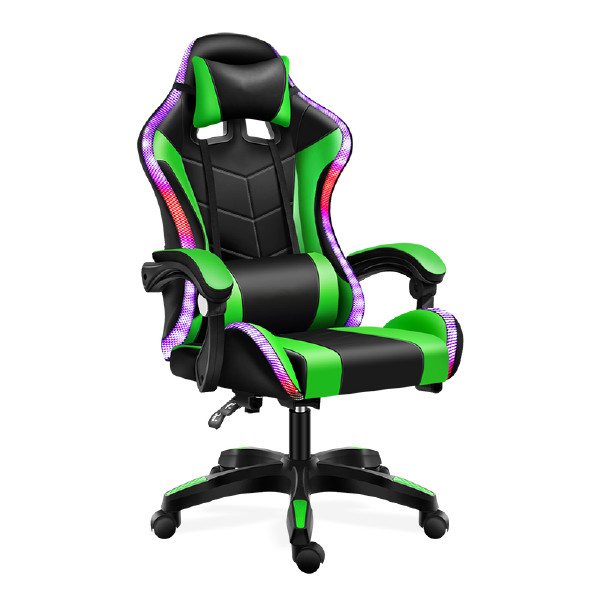 Hot Sale New Design Hign Quality OEM ODM Ergonomic RGB Green Silla Gamer PC Gaming Swivel Racing Gaming Chair