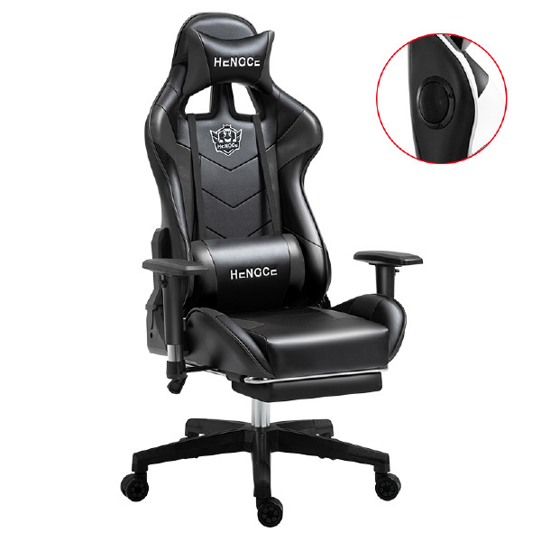 Amazon Hot Top Quality OEM Accept Music VR Gaming Chair with Footrest