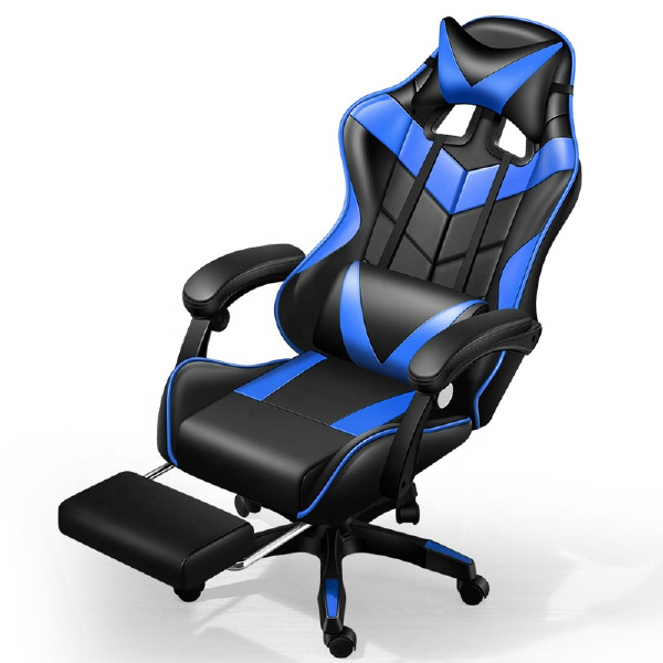 PC Chair Speaker E-sports Computer Gaming Chair with Footrest