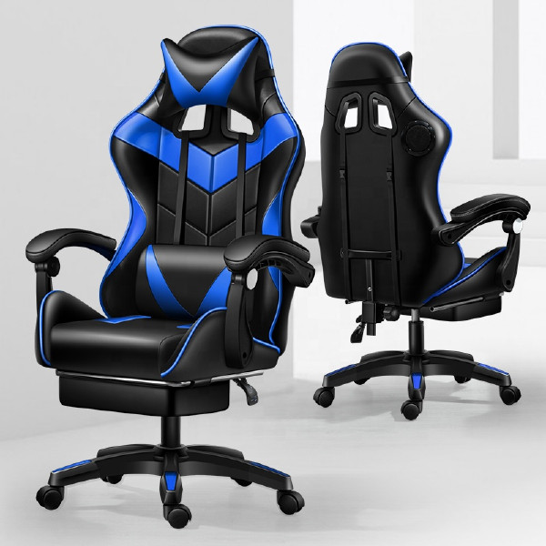 Singing Swivel Video Game Chair Music Footrest Gaming Chair with Pillow