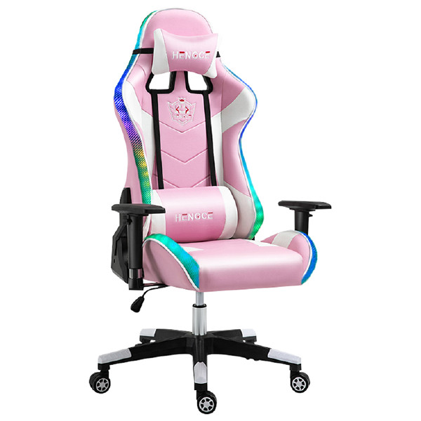 Custom Color Wholesale Ergonomic Recliner LED Light Comfy Computer Gaming Chair Silla Gamer RGB Gamming Chair