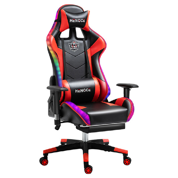 Amazon Hot Cheap Price Adult RGB Game Racing Seat with Footrest